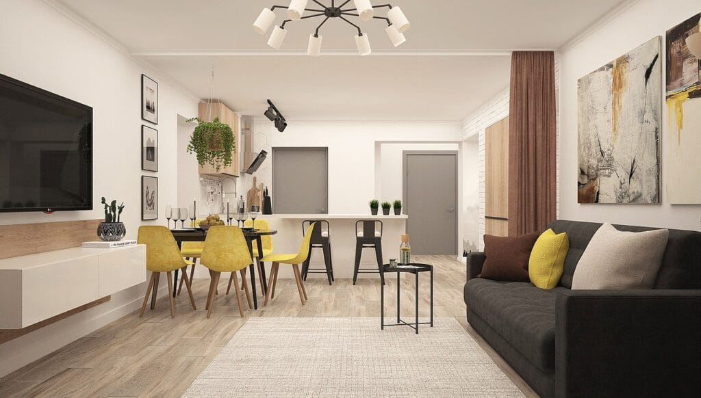 Decoração com Quadros Pequenos e Grandes